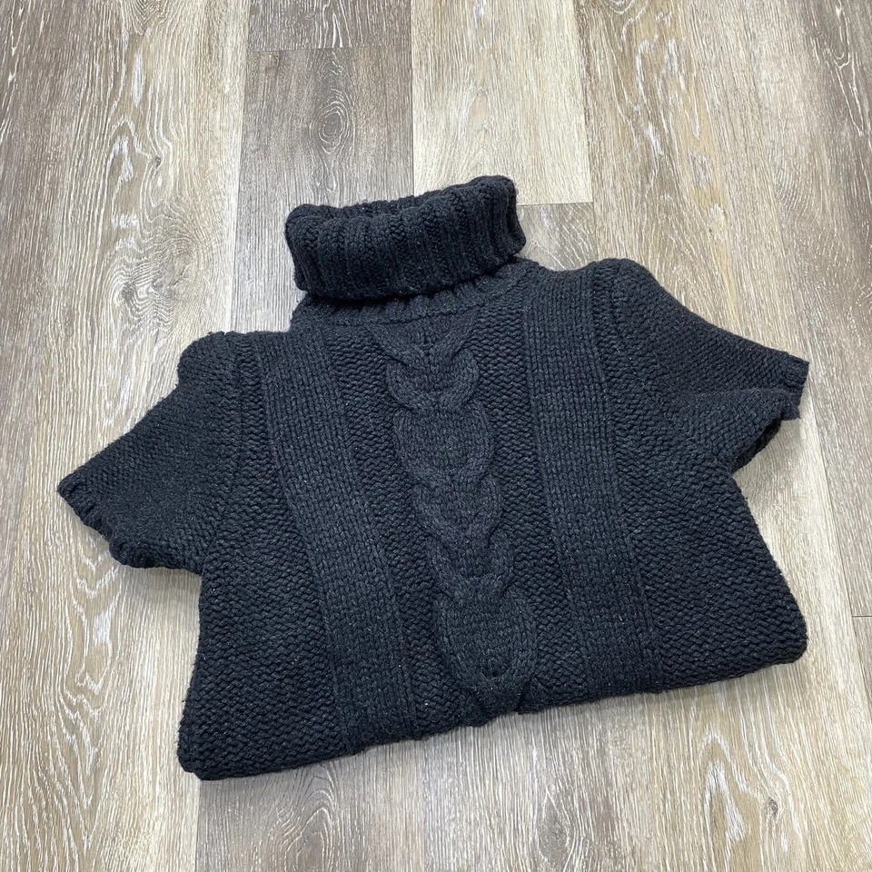 GAP Turtleneck Black Lambs Wool Angora Blend Maternity Sweater Women's M - Image 1 of 4