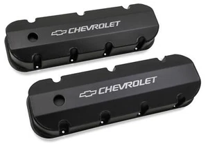 Holley Engine Valve Cover Set - Fits 1965-2000 Chevy 396-454 big block w/smooth - Picture 1 of 14