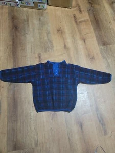 Vintage Little Boys Osh Kosh Plaid Sweater, Size 5 Pre Owned #101 - Picture 1 of 10