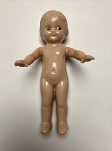 Vintage Irwin Hard Plastic Doll 4.5” Arms Move Up and Down - Picture 1 of 4