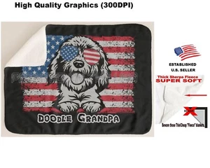 Manta de lana Goldendoodle Labradoodle perro doodle americano abuelo sherpa - Imagen 1 de 7