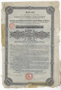 Germany,Austria 500 Francs 200  Schuldverschreibung bond 1895  - Picture 1 of 5