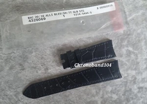 Genuine OEM Rolex Cellini 20/16mm Dark Blue Leather Watch Strap 350954 BSTS - Picture 1 of 8