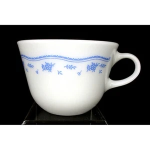 Pyrex Corning Morning Glory Milk Glass Coffee Tea Mug Vintage 10 Oz - Picture 1 of 5