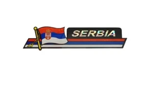 Serbien Autoaufkleber / Flaggenaufkleber / "3 x 11 3/4" Autoaufkleber - Bild 1 von 1