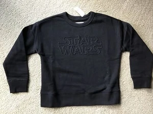 NWT Gap Kids Star Wars Boy’s Size Small 6-7 Sweatshirt Black NEW Child Unisex - Picture 1 of 5