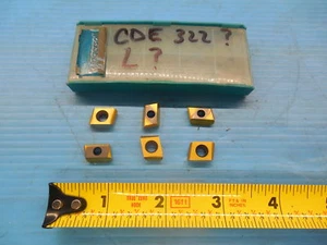 6PCS INGERSOLL ? CDE ? 322 ? CARBIDE INSERTS YOU TELL ME! CUTTING TOOLS - Picture 1 of 1