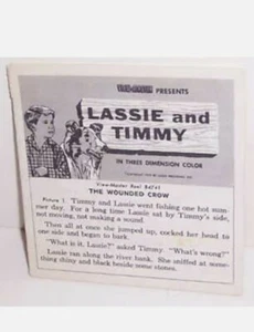 VINTAGE TV LASSIE & TIMMY GAF VIEW-MASTER BOOKLET ONLY B4741 1959 VIEWMASTER - Picture 1 of 1