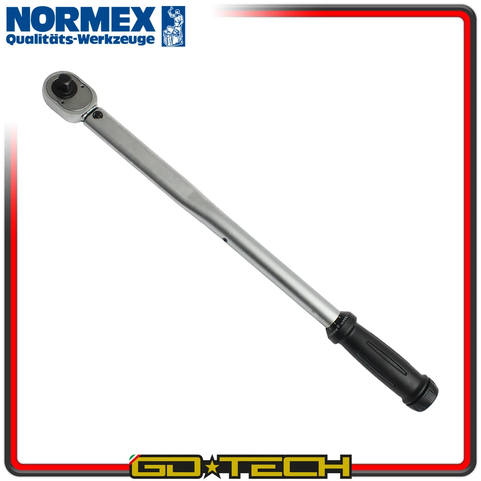 CHIAVE DINAMOMETRICA 1/2 '' 20-200 Nm CRICCHETTO REGOLABILE PROFESSIONALE NORMEX - Immagine 1 di 1