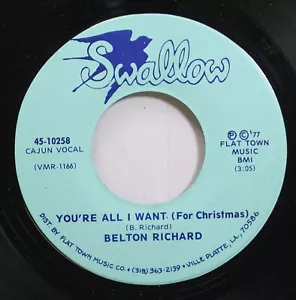 Hear! Christmas Cajun 45 Belton Richard - Youre All I Want / Heart Broken Waltz - Picture 1 of 2