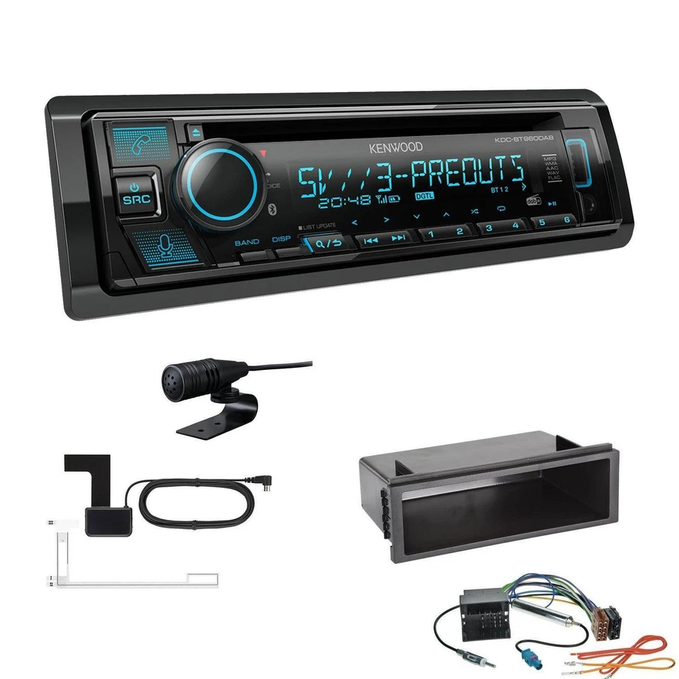 Kenwood KDC-BT960DAB Radio Bluetooth für Volkswagen VW T5 Transporter OEM 1-DIN