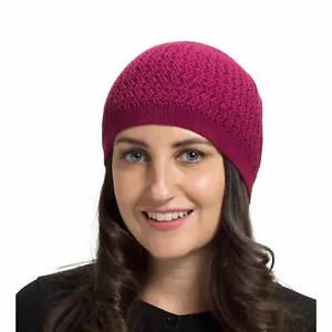 Over-the-Ear Kufi Beanie with ZigZag Knit in Solid Colors - Picture 1 of 23
