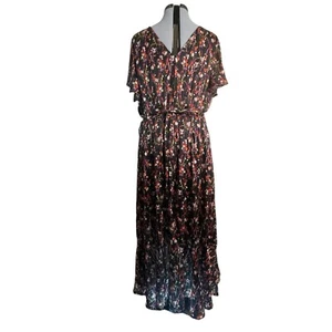 Lane Bryant Floral Maxi Dress Black Women's Size 24 - Bild 1 von 7
