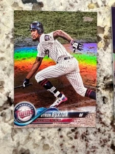 2018 TOPPS SERIES 1 FOIL CARD MINNESOTA TWINS BYRON BUXTON #127 - Picture 1 of 1