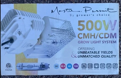 GROWER CHOICE Grower's Choice Master Pursuit 500W CMH/CDM Grow Light System with 4k Lamp