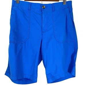 Sonoma Womens Mid Rise Bermuda Shorts Size Medium 8/10 Blue NWT Casual Pockets - Picture 1 of 10