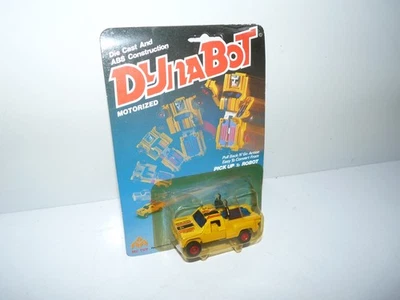ancien jouet figurine dynabot transformers mc toy / pick up jaune robot / neuf - Photo 1/4