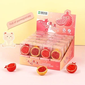 1pc Artificial Fruit Pomegranate Rubber Writing Correction Tool for Kids - Picture 1 of 5