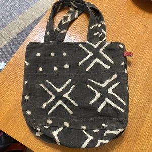 Bolso de Mano Hallmark Pequeño *Rojo* Mudcloth Bogolan Algodón Hecho en Malí, Tinte Tierra - Imagen 1 de 7
