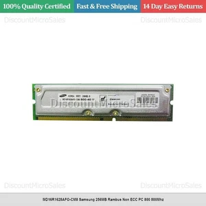 MD16R1628AFO-CM8 Samsung 256MB Rambus Non ECC PC 800 800Mhz - Picture 1 of 1