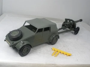England DINKY TOYS #617 VW Kubelwagen and 50MM Anti Tank Gun OUTSTANDING - Picture 1 of 22