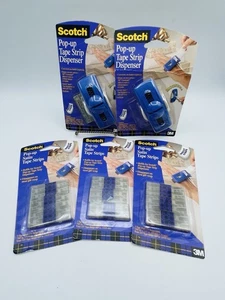 3M Scotch Pop-Up Tape 2 Dispensers 825 Strips Refillable Packs New - Picture 1 of 8
