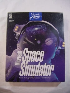 VTG SEALED NEW PC GAME - 1994 MICROSFT SPACE SIMULATOR 1.00 3.5" DISKS - Afbeelding 1 van 5