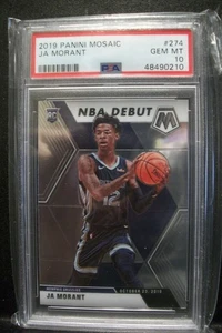 JA MORANT 2019-20 Panini Mosaic #274 PSA GEM MINT 10 RC Grizzlies - Picture 1 of 1