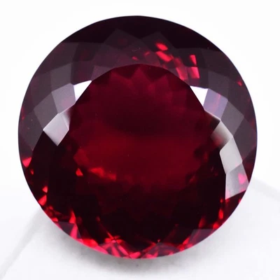 22.50ct Round Natural Blood Red Ruby Mozambique CERTIFIED Loose Gemstone - Image 1 of 4