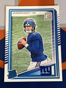 2025 Donruss Jaxson Dart Rated Rookie Card New York Giants Panini NFL RC - Bild 1 von 2