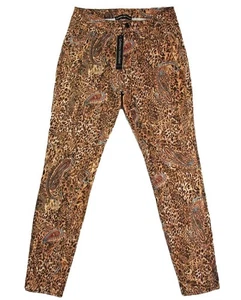 Catherine Malandrino Womens 6 Leopard & Paisley Jeans Jeggings Ankle Skinny Pant - Picture 1 of 5