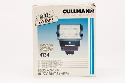 Cullmann 34 AF/M Motorzoom Blitz Aufsteckblitz für Minolta Dynax OVP - Bild 1 von 4