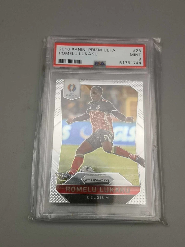 2016 Panini Prizm UEFA #26 ROMELU LUKAKU MINT PSA 9 Belgium - Image 1 of 2