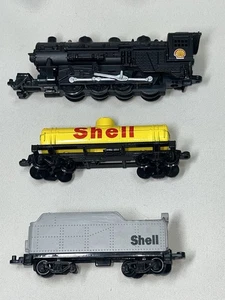 Shell HO Scale Diecast Steam Locomotive And Cars Fletcher Barnhardt &White Train - Picture 1 of 12