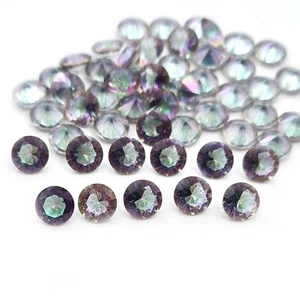 Mystic Quartz Round Cut Stone Loose Gemstone For Jewelry 156 Pcs 6 MM 100 CT - Picture 1 of 4
