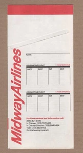 Midway Airlines Ticketjacke = - Bild 1 von 1