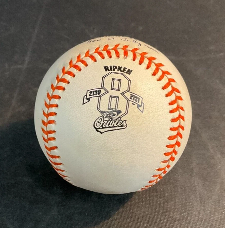 Official American League Baltimore Orioles Cal Ripken Jr Souvenir Baseball - Image 1 of 3