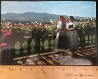 Giant Postcard (9x6) Baroness von Trapp & Daughter Trapp Family Lodge, Stowe, VT