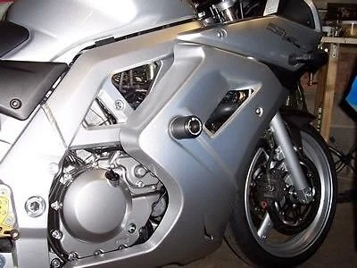 R&G Racing Black Classic Crash Protectors For 2003-2012 Suzuki SV650 FullFaired - Image 1 of 4