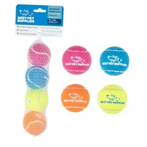 Squeaky Tennis Toys for Dogs, 4-Pack, Heavy Small (Pack of 4) Assorted Color - Picture 1 of 7