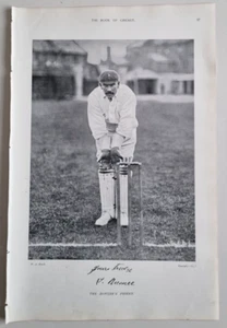 1899 Antique Large Photo Print THOMAS M RUSSELL Cricketer ESSEX Cricket 57 - Picture 1 of 1