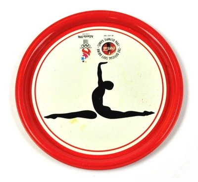 Coca-Cola Coke USA Metall Untersetzer Coaster Sport Motiv Turnen - Bild 1 von 2