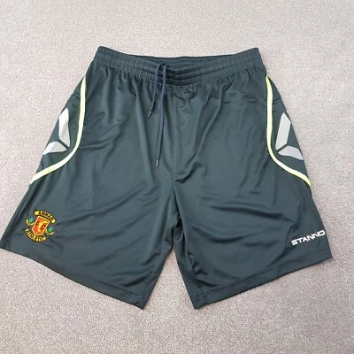 Annan Athletic Mens Shorts Large Green Football Stanno Scotland Retro Training - Image 1 of 4