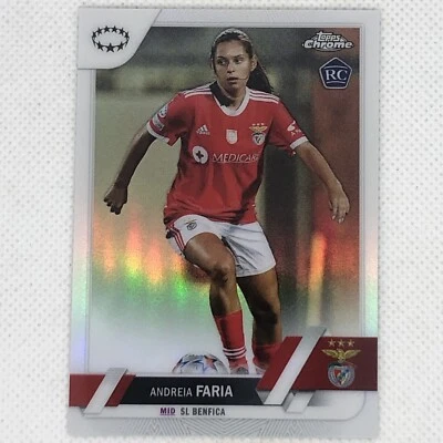 2022-23 Topps Chrome UEFA Womens | Andreia Faria Benfica | RC Silver! - Image 1 of 2