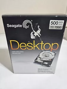 Seagate 500GB 7200 RPM 16MB Cache SATA 3.6" Internal Kit New Sealed Box - Picture 1 of 4