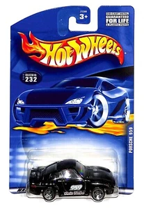 Hot Wheels Mainline Collectors Blue Card 2000 # 232 Porsche 959 Twin Turbo Black - Picture 1 of 1