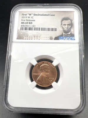 2019 W 1c Lincoln Shield First West Point Cent MS69 RD #121 NGC - Image 1 of 4