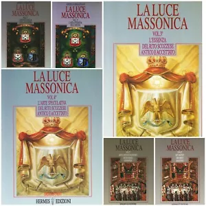 La luce massonica Angelo Sebastiani Serie Completa 6 Libri Vol 1 2 3 4 5 Hermes - Foto 1 di 7