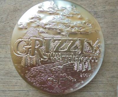 Grizzly Premium 2007 tapa de lata de tabaco de metal "es tan bueno" - nuevo/sin usar Foto 1 de 4
