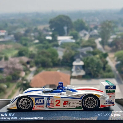 AUDI R8 - RACING CAR - MINICHAMPS, SCALE 1/43 - 400051302 - TOP - Image 1 of 4